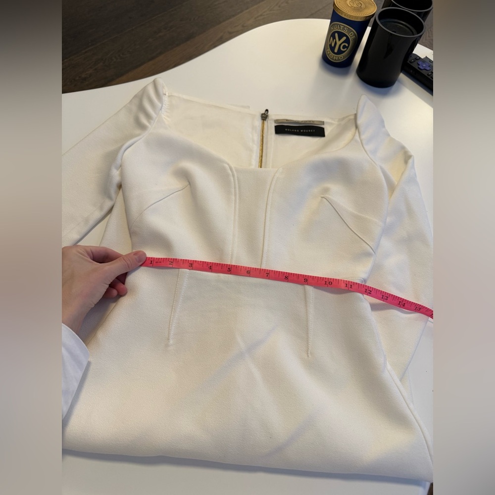 Roland Mouret Ivory Midi Dress - Picture 8 of 10
